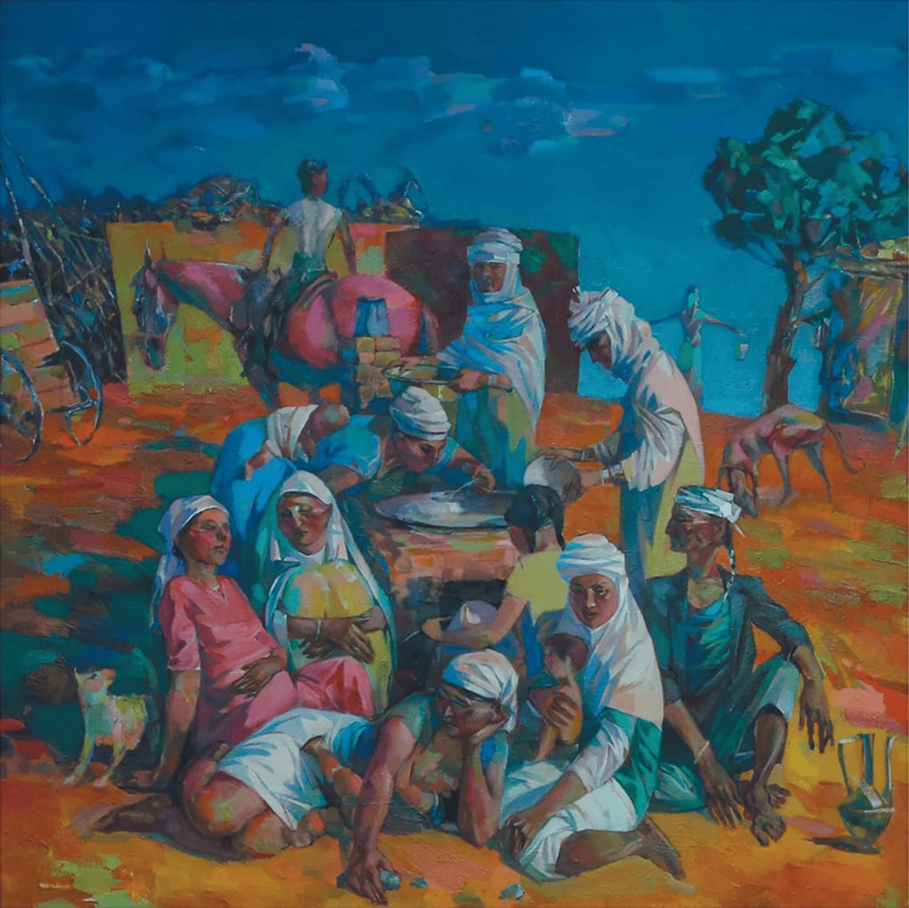 Аул (диптих) Возле очага — Ali Baktygereev, 2017