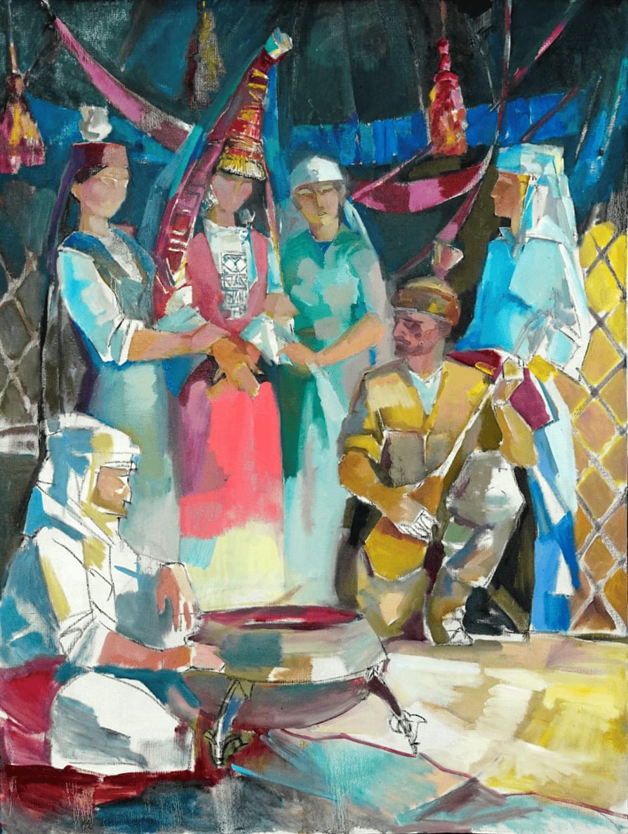 Триптих. Счастье (центральная часть) — Ali Baktygereev, 2023