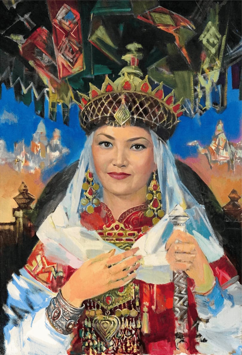 Портрет сестры Салтанат — Ali Baktygereev, 2012