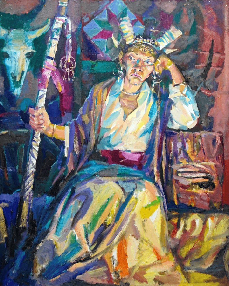 Шаман (натурщица Дарига) — Ali Baktygereev, 2017