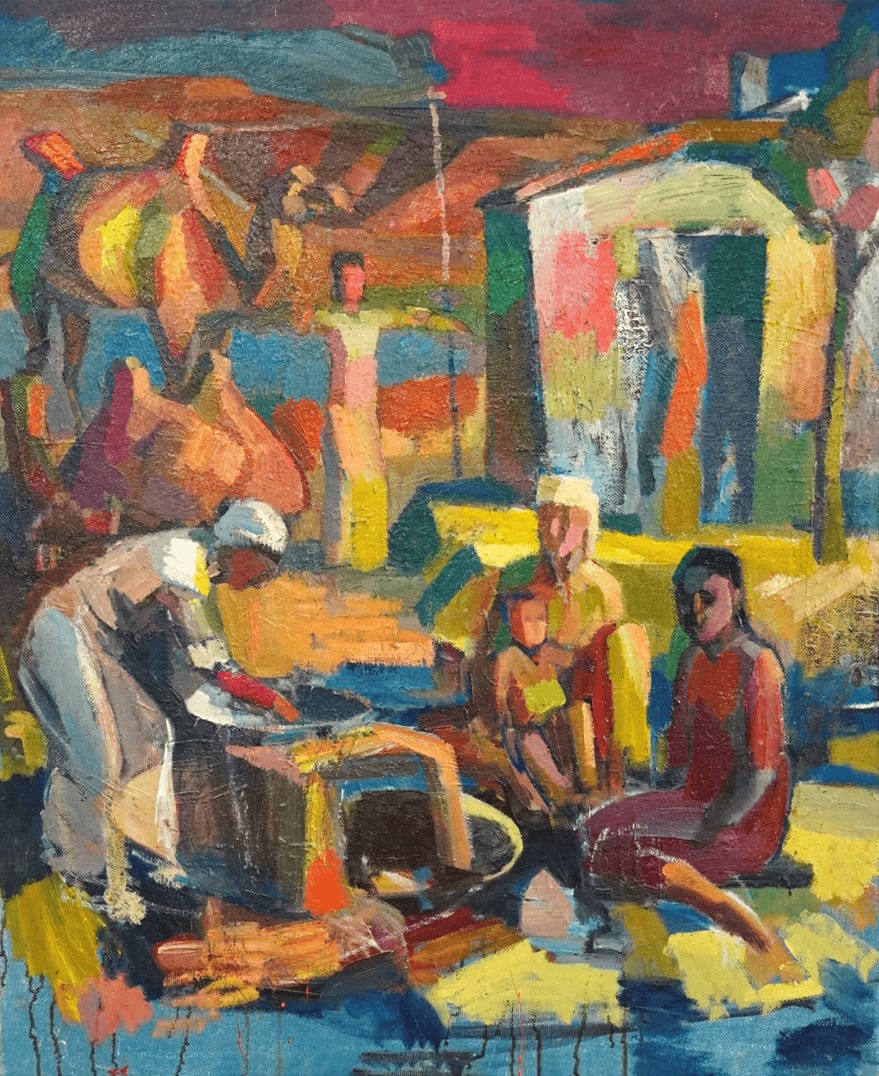 Диптих. В ауле (правая сторона) — Ali Baktygereev